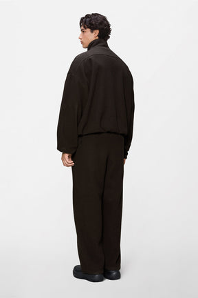 Fleece Zip Jacket in Bark