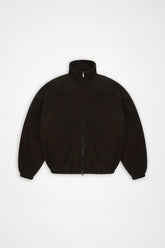 Fleece Zip Jacket in Bark
