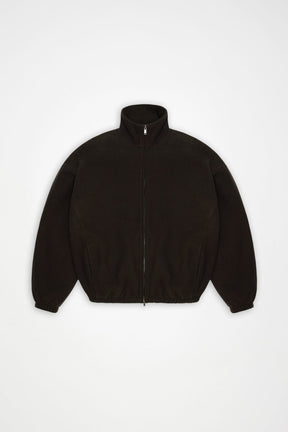 Fleece Zip Jacket in Bark