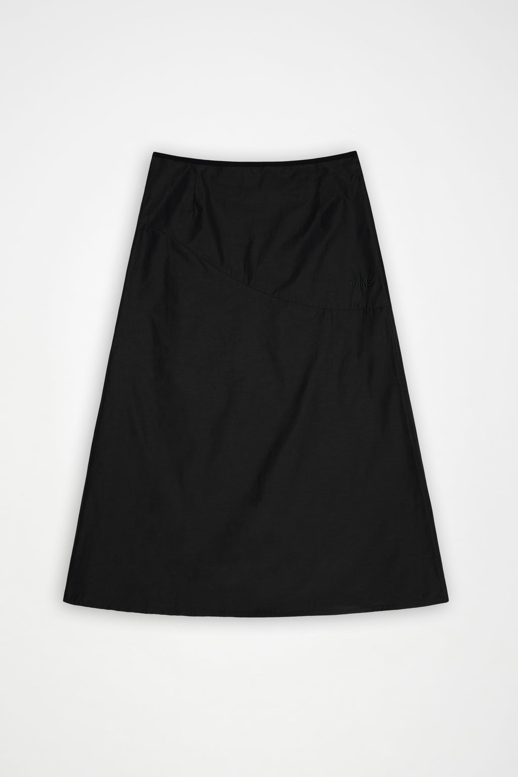 Light Woven W Skirt in Black