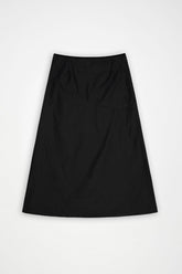 Light Woven W Skirt in Black