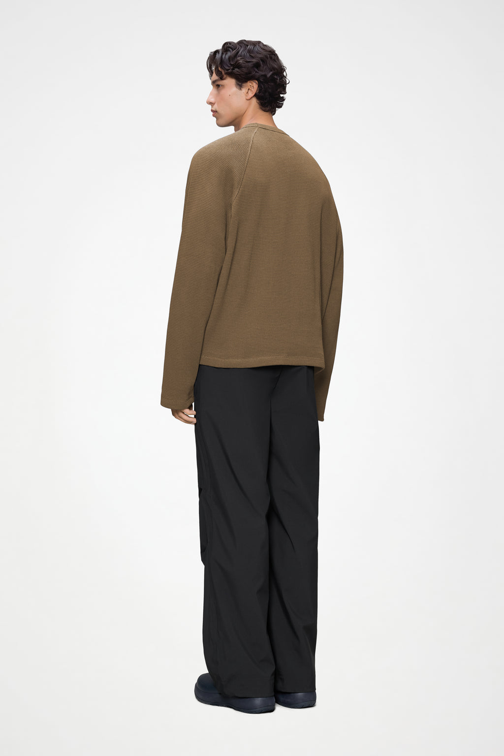 Waffle Long Sleeve T-Shirt in Splinter
