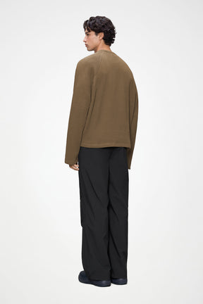 Waffle Long Sleeve T-Shirt in Splinter