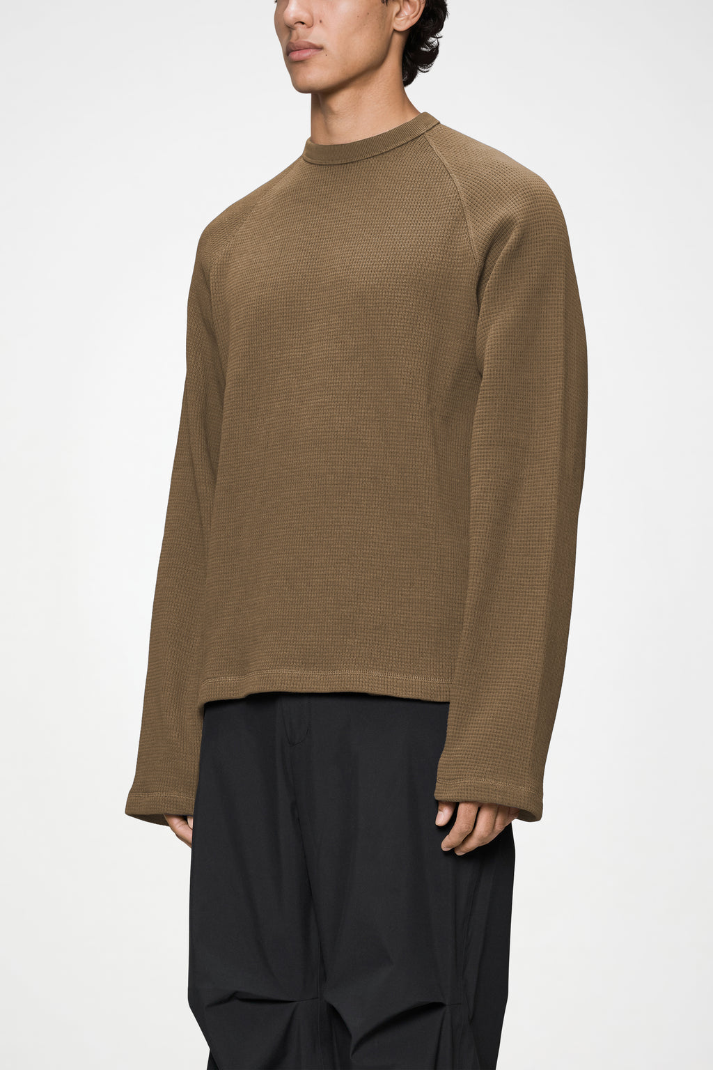 Waffle Long Sleeve T-Shirt in Splinter