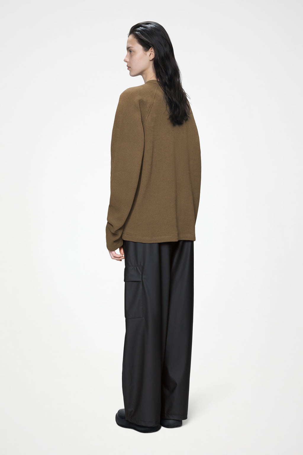 Waffle Long Sleeve T-Shirt in Splinter