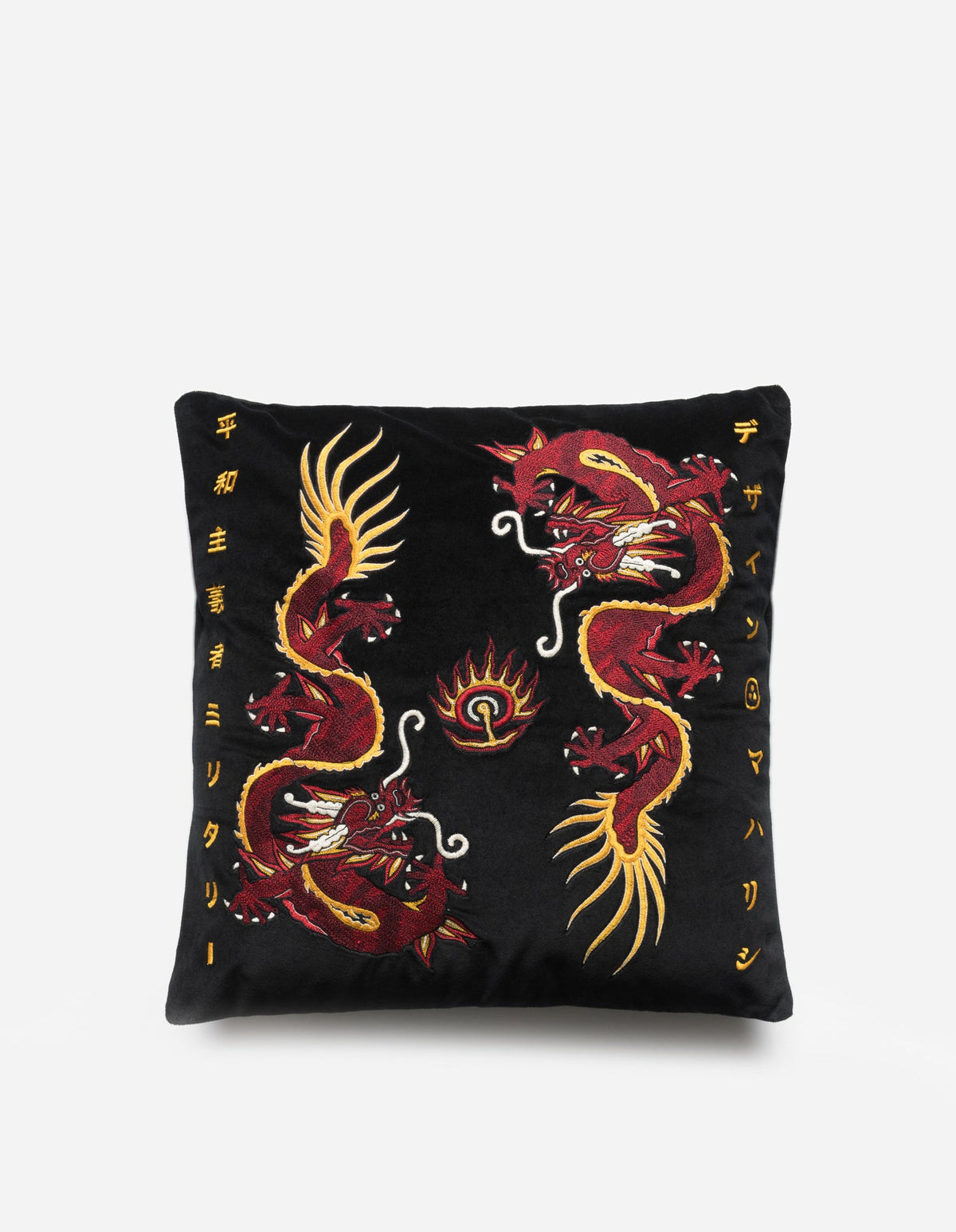 5087 Original Dragon Cushion in Black