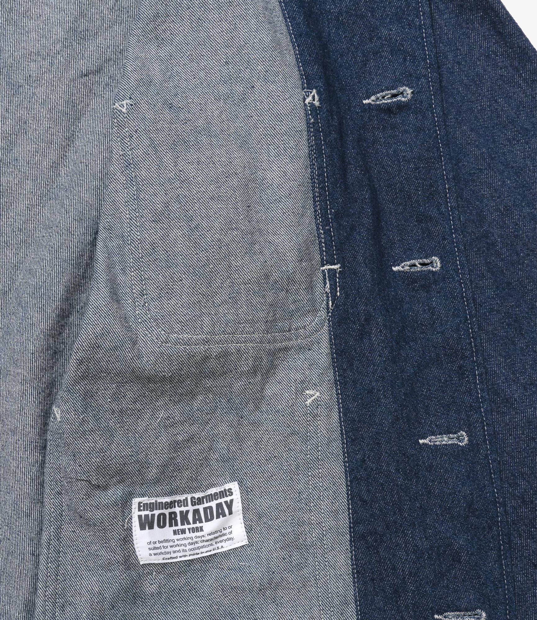 Engineer Short Jacket in Indigo 12oz Denim