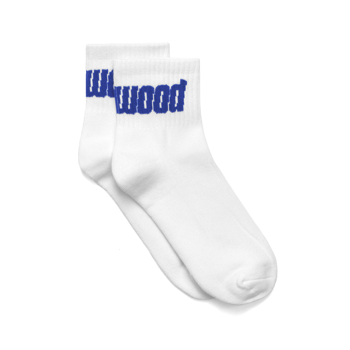 Metal Logo Quarter Sock in White
