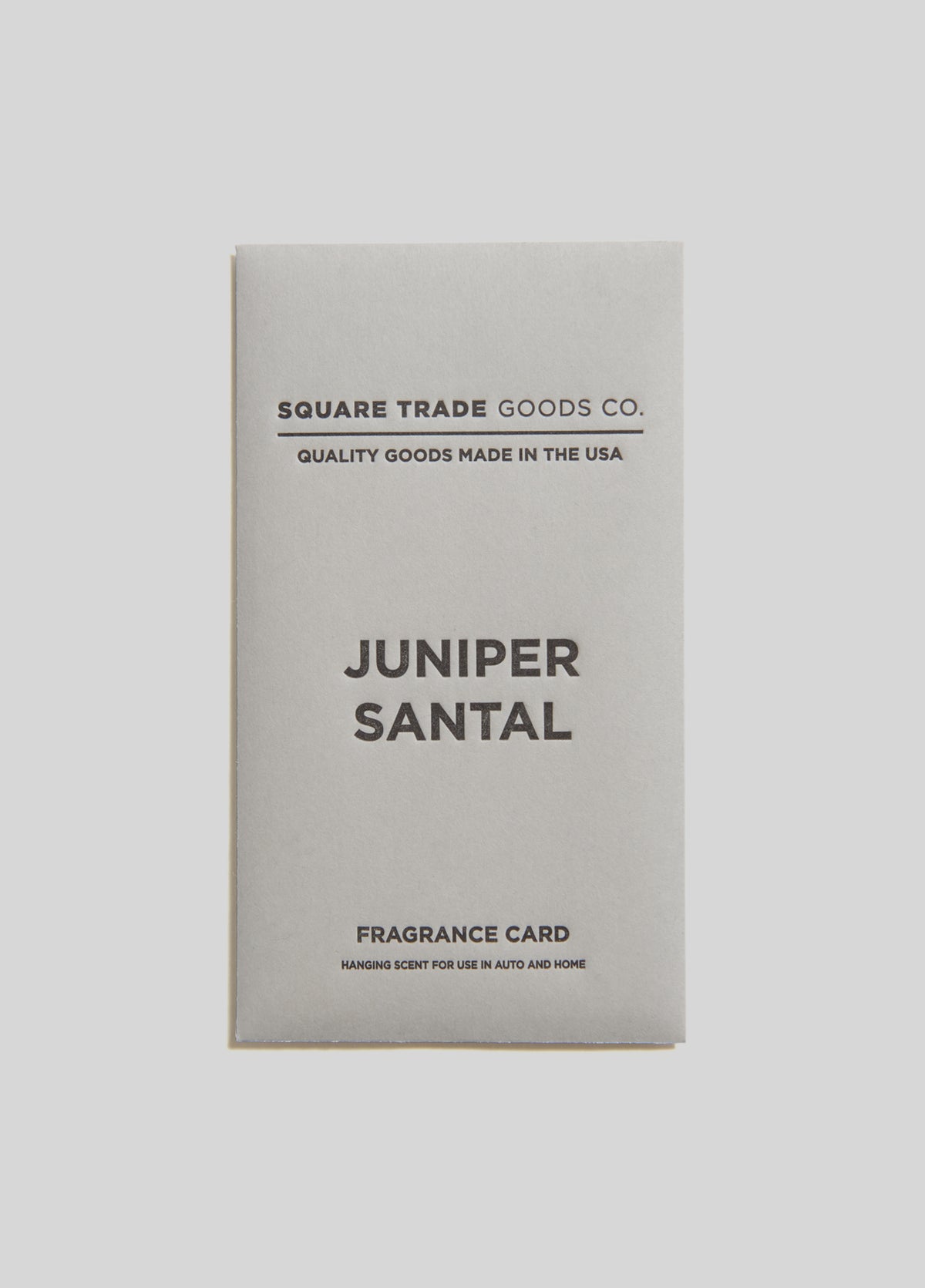 Juniper Santal Fragrance Card