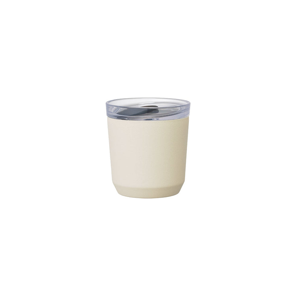 To Go Tumbler 240ml with Plug in White