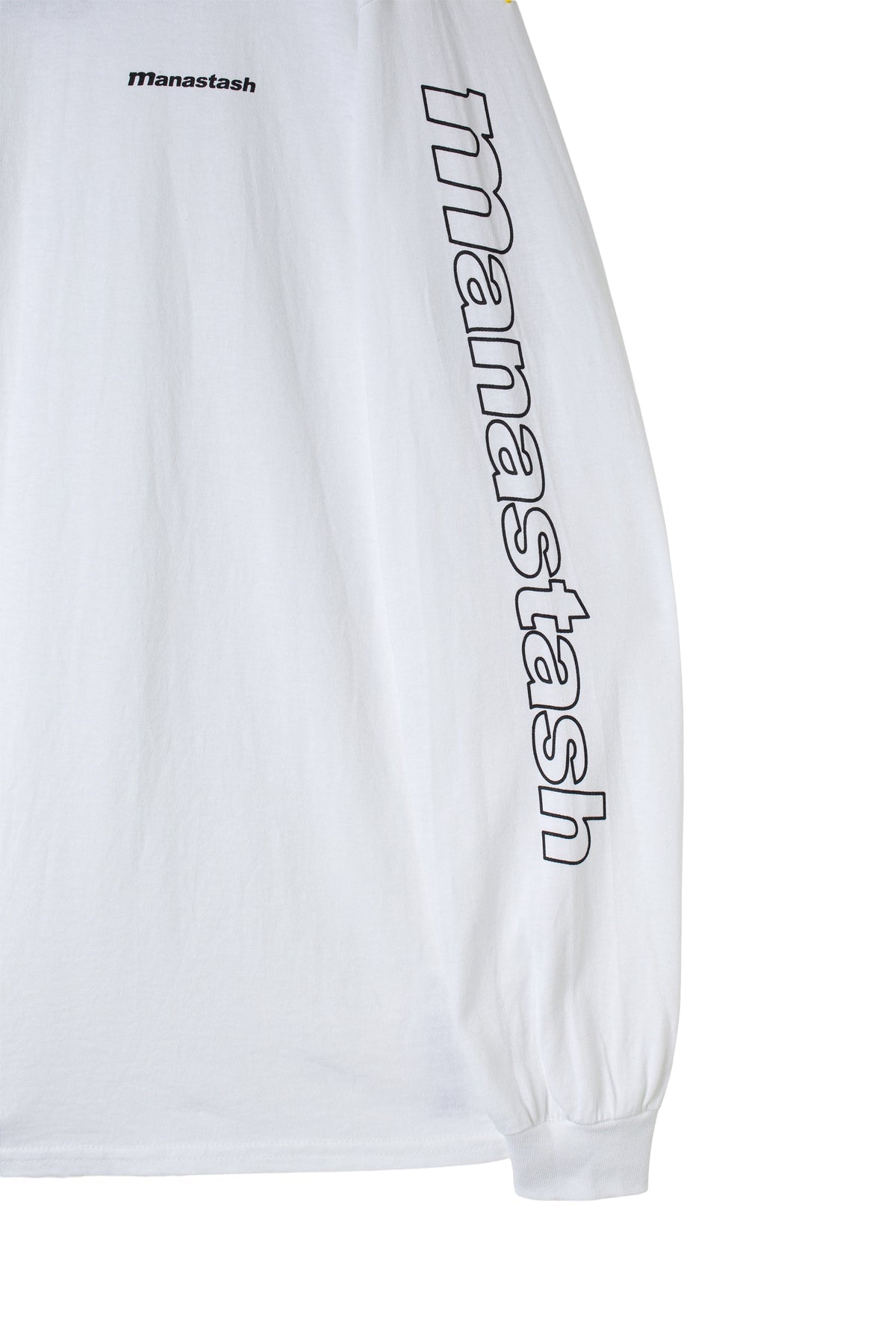 90's Sleeve Logo Longsleeve Tee in White