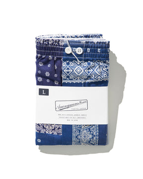 Bandana / Solid Boxers 2 Pack in Blue
