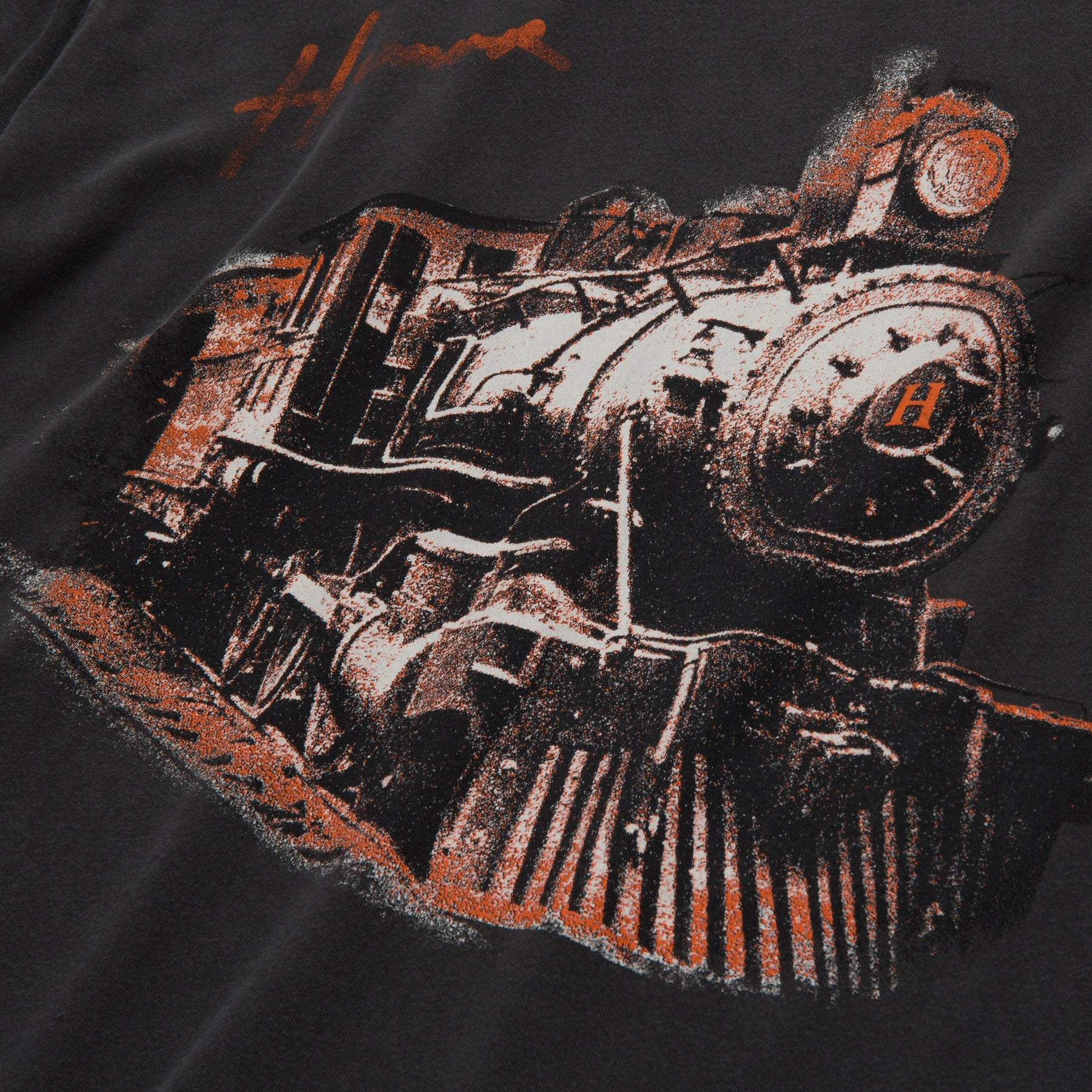 Train Graphic T-Shirt in Black