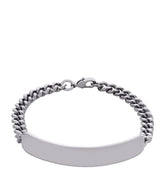 Darwin Curb Chain Bracelet in Grey