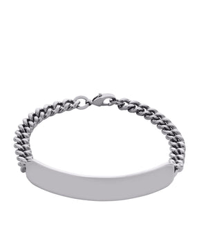 Darwin Curb Chain Bracelet in Grey