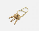Offset Keyring - Brass