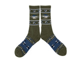 T-Bird Socks - Heather Olive