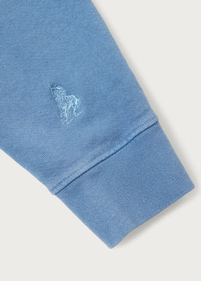 Talk Low, Talk Slow Hood Sweatshirt in Washed Blue