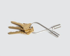 Closed Helix Keyring - Stainless Steel