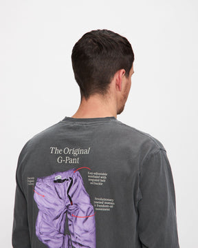 G-Pant Longsleeve Tee in Grey Pigment