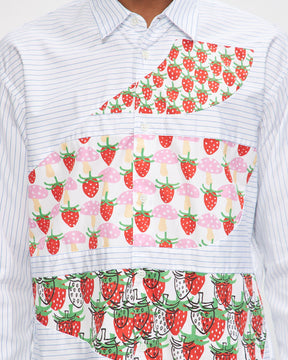 Brett Westfall Strawberry Mushroom Striped Shirt