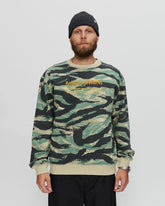 4089 Came MILTYPE Crewneck Sweatshirt in Tiger Stripe Camo