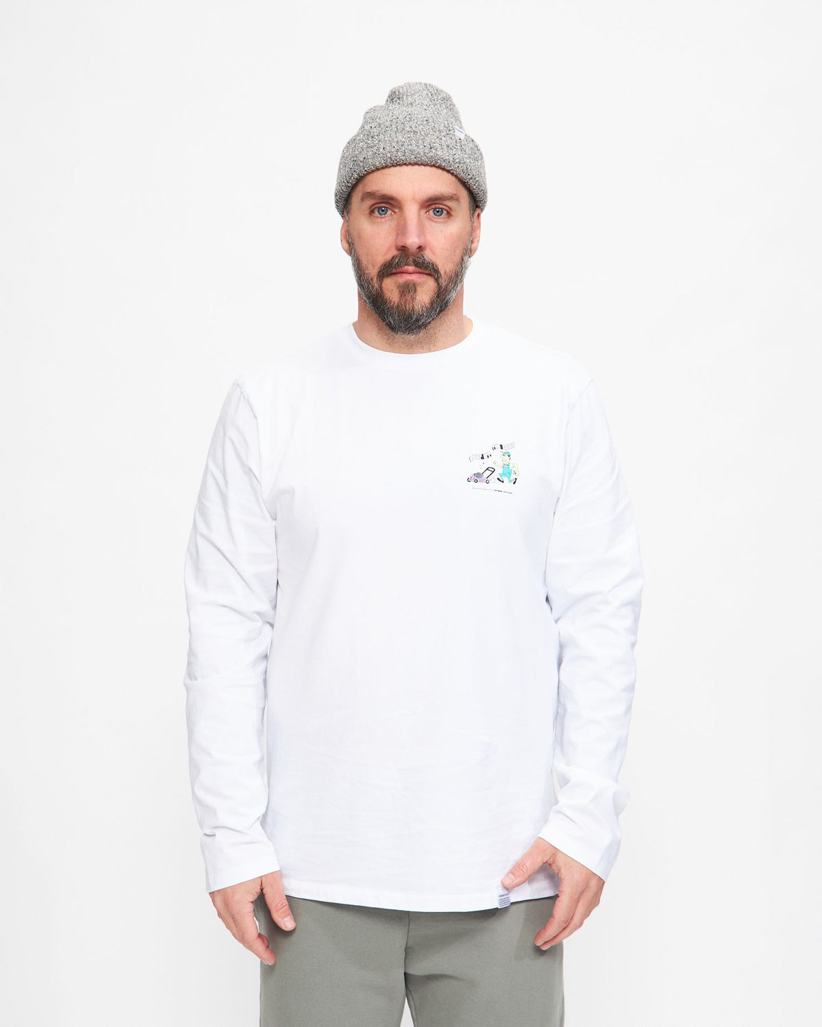 Mower Longsleeve in Plain White