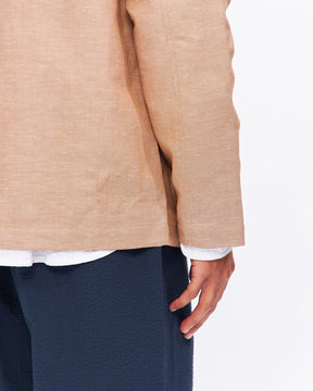 Field Jacket in Sand Hemp Cotton Mix