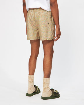 Paisley Pocket Short in Plain Olive