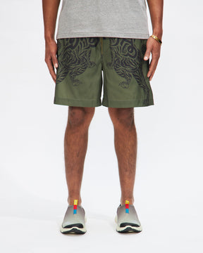 1020 Muy Thai Swim Shorts in Olive