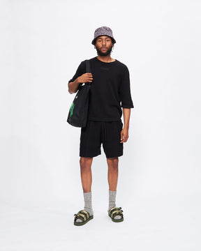 Charlie Knit Shorts in Black