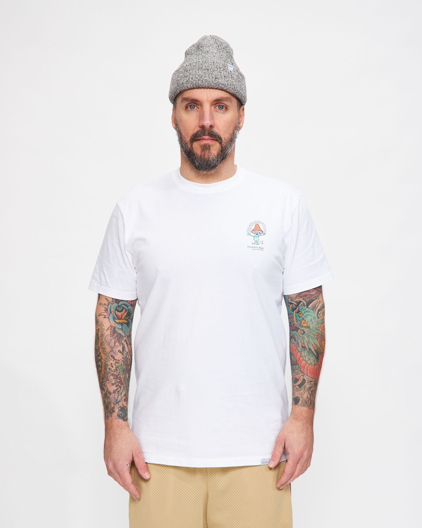 Psychedelic Magic T-Shirt in Plain White