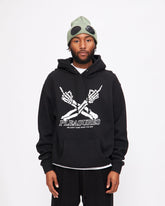 Don't Care Hoodie in Black