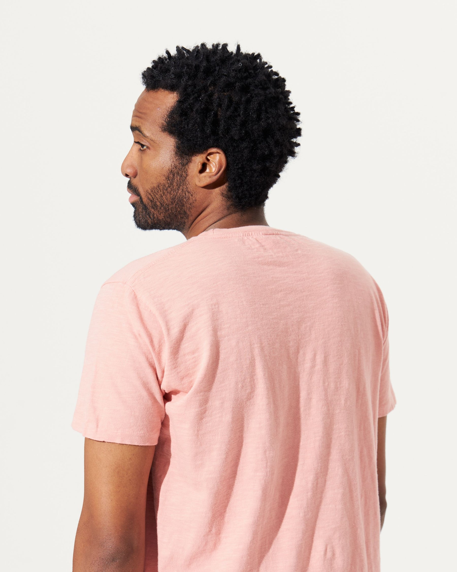 Rolled Tee - Peach