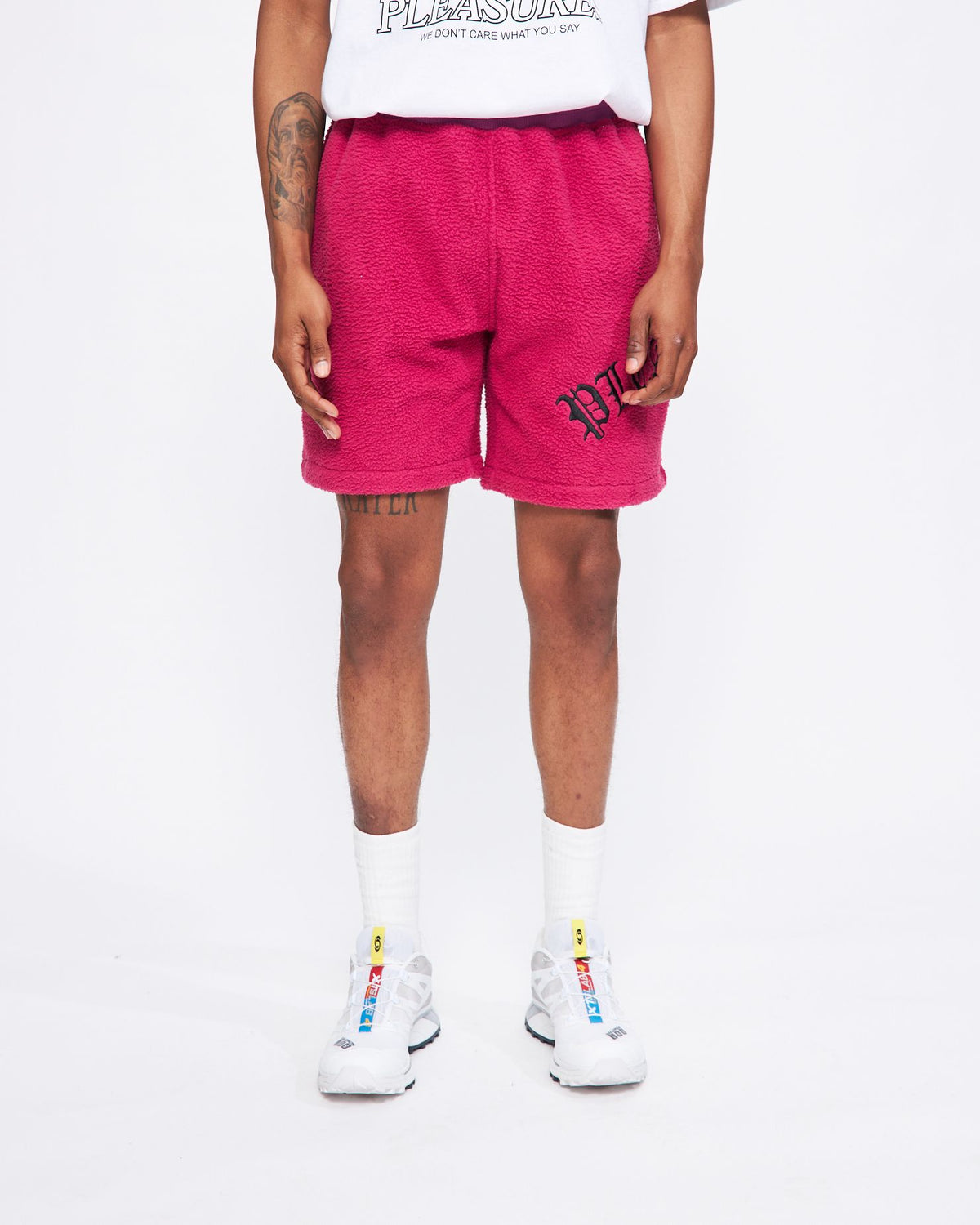 Mars Sherpa Shorts in Mauve