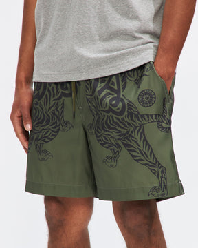 1020 Muy Thai Swim Shorts in Olive