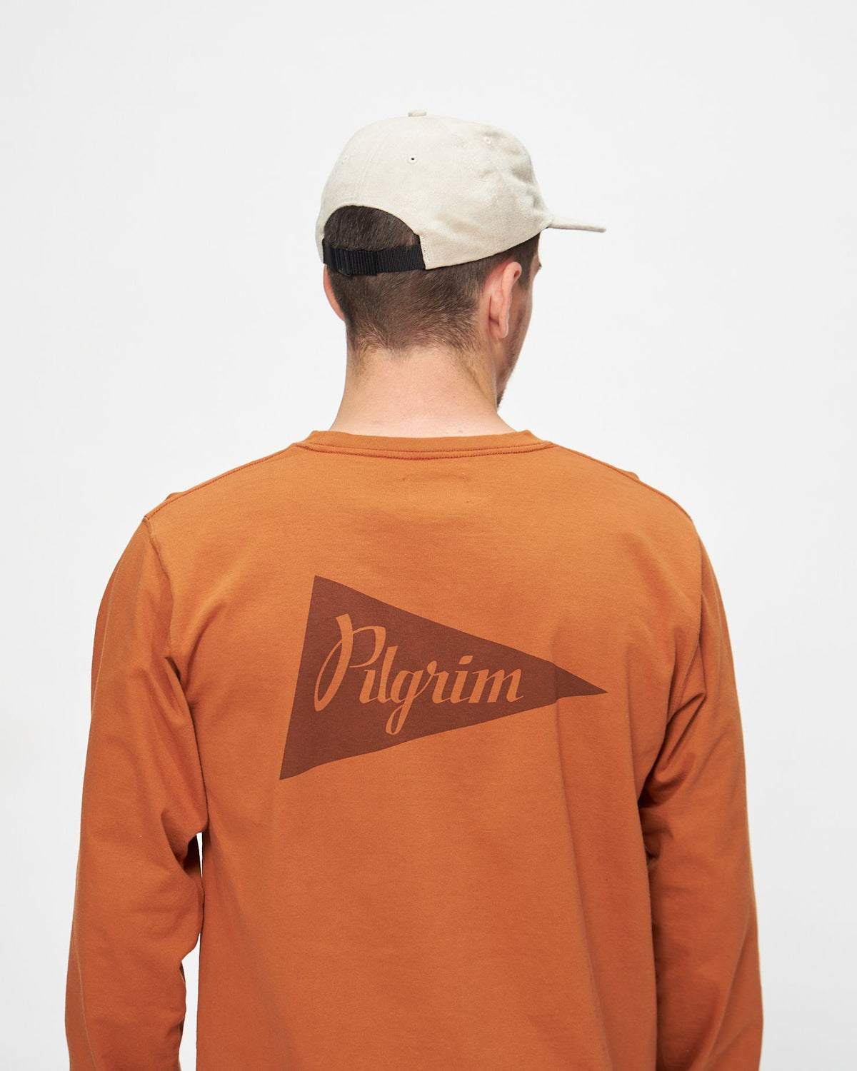 Longsleeve Team Gradient Pocket Tee in Copper