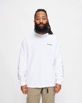 90's Sleeve Logo Longsleeve Tee in White