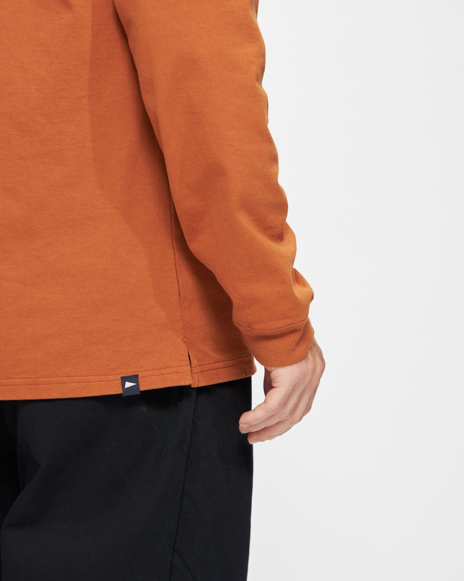 Longsleeve Team Gradient Pocket Tee in Copper