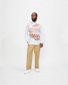 Brett Westfall Strawberry Mushroom Striped Shirt