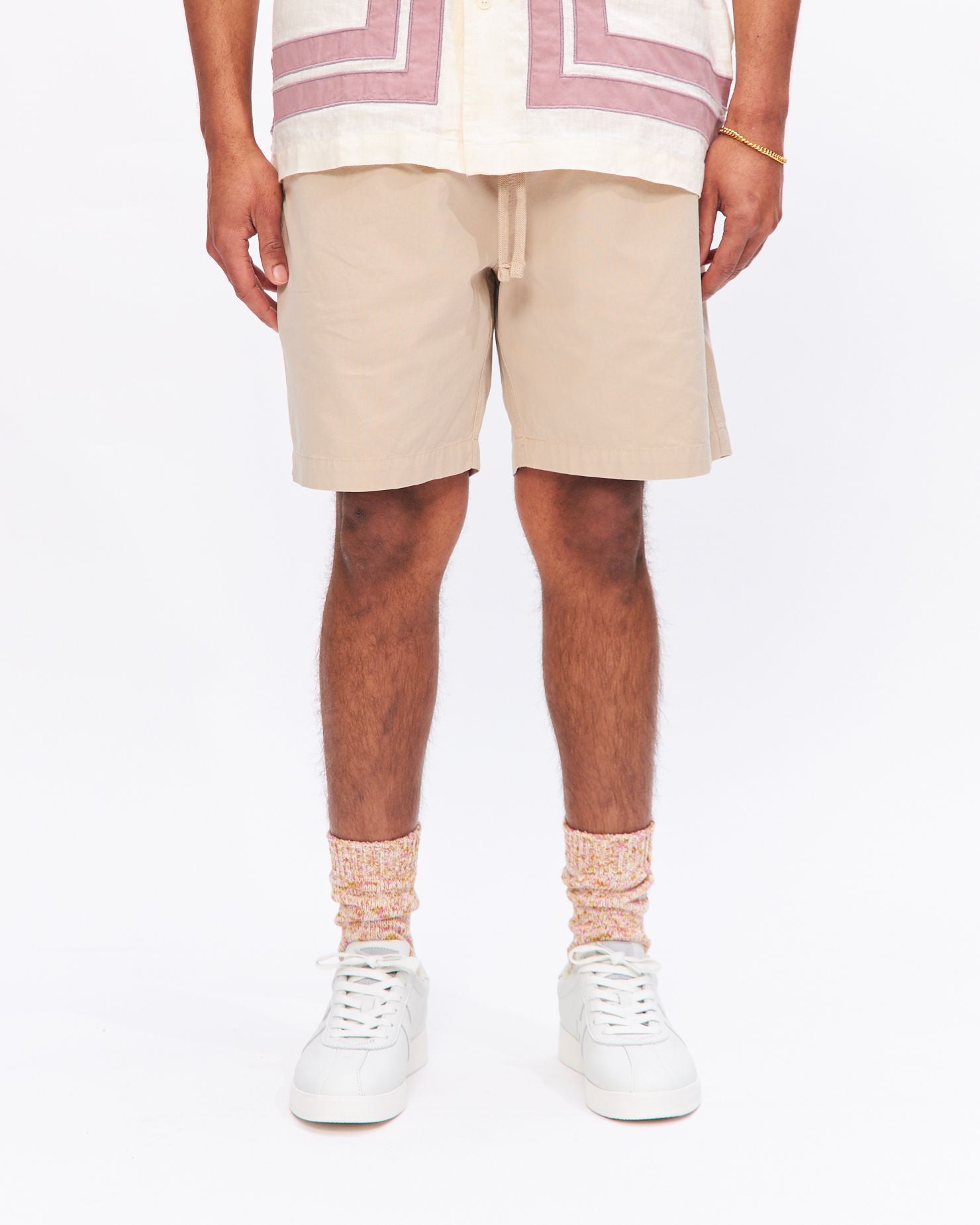 Beach Short in Sand Summer Canvas