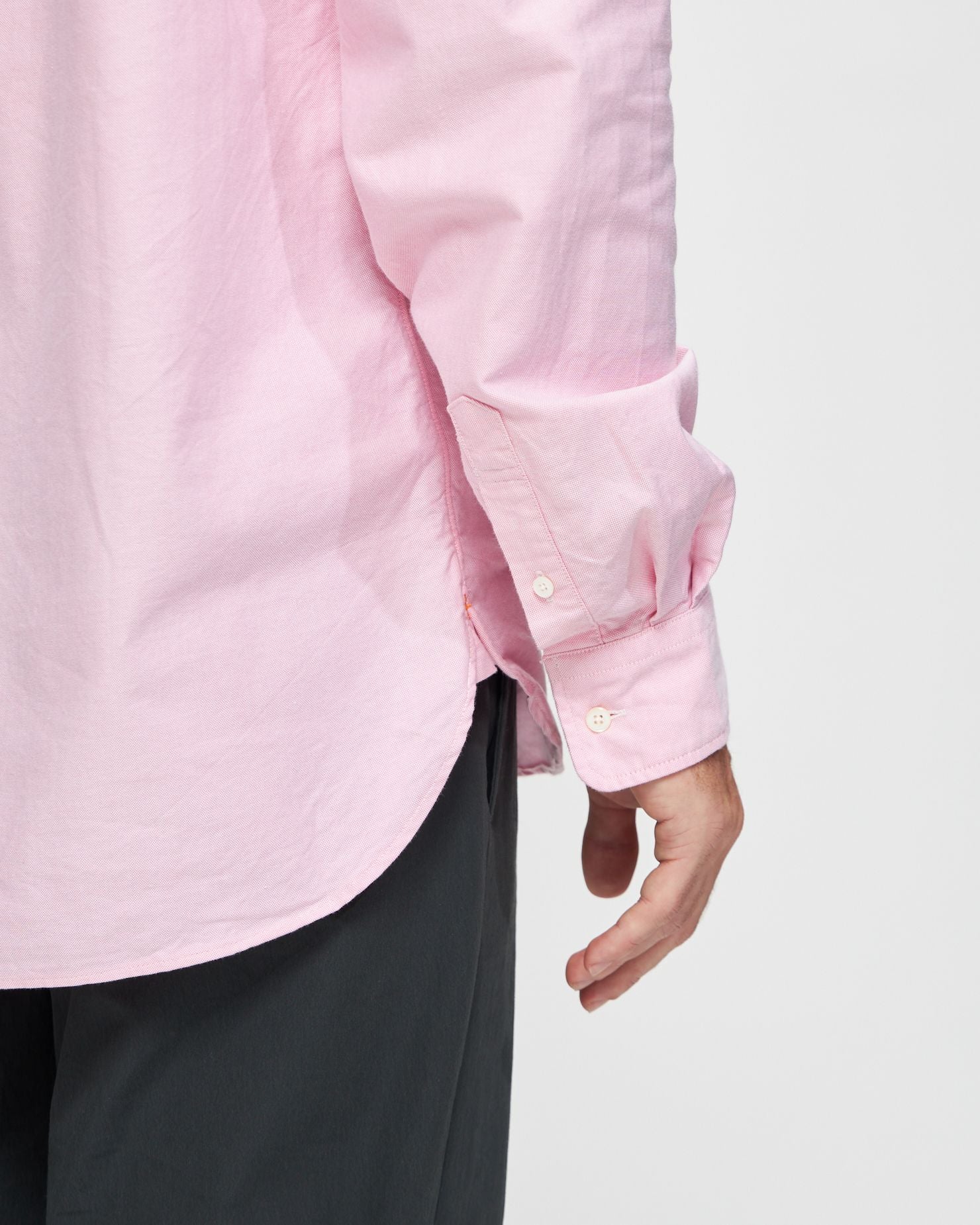 Button-Down Oxford Shirt in Pink