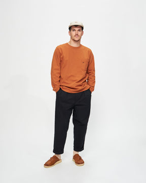 Longsleeve Team Gradient Pocket Tee in Copper