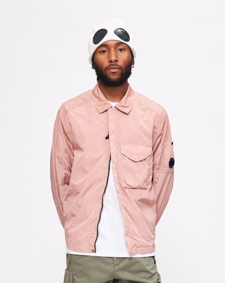 Chrome-R Overshirt in Pale Mauve