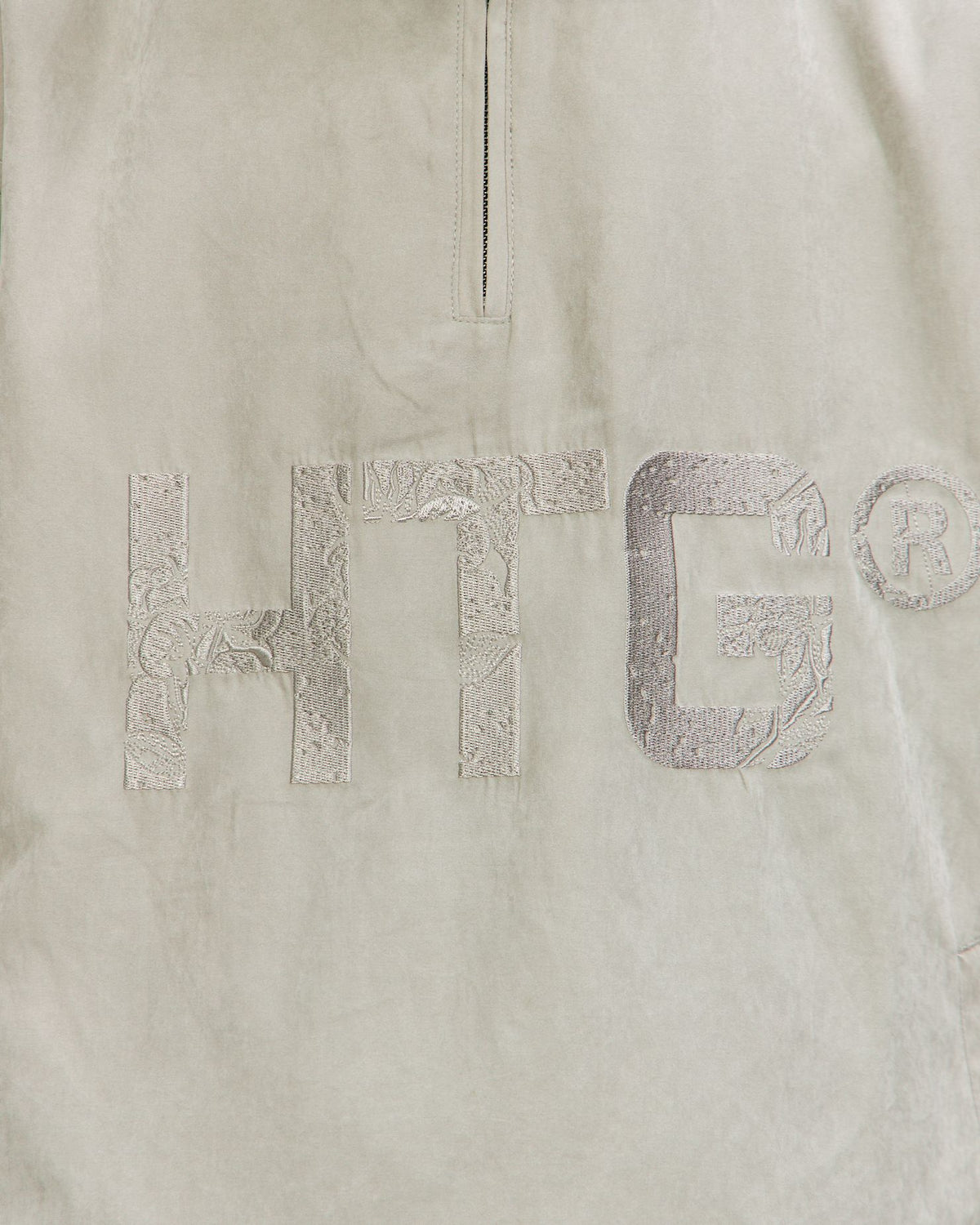 HTG Branded Qtr Zip in Grey