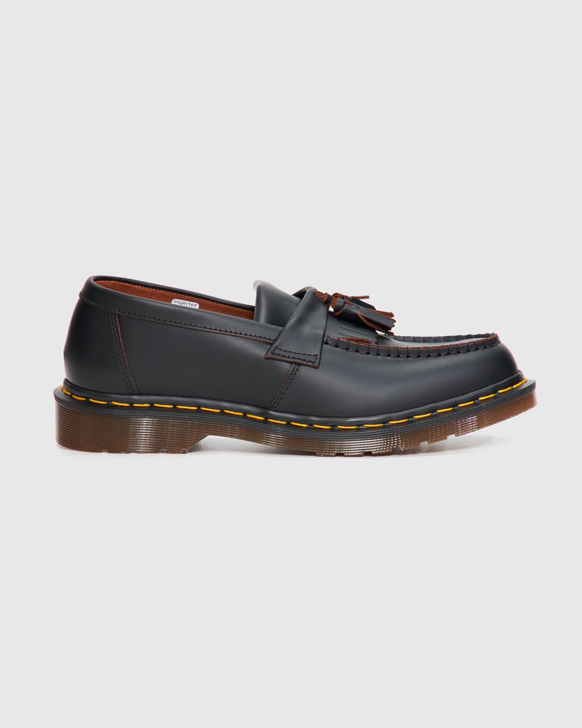 Adrian Tassel Loafer in Black Quilon