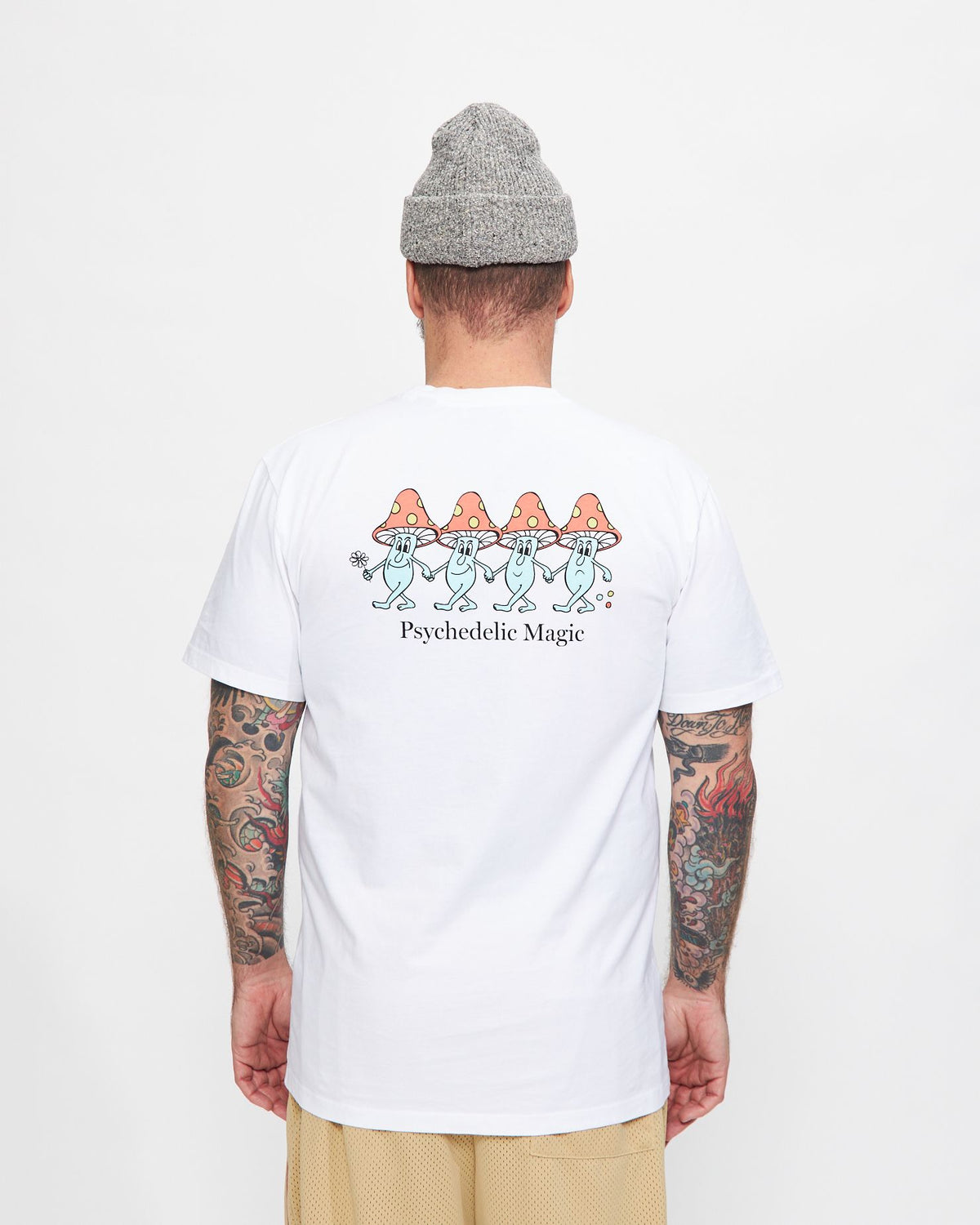 Psychedelic Magic T-Shirt in Plain White