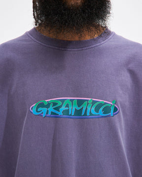 Oval Longsleeve Tee in Purple Pigment