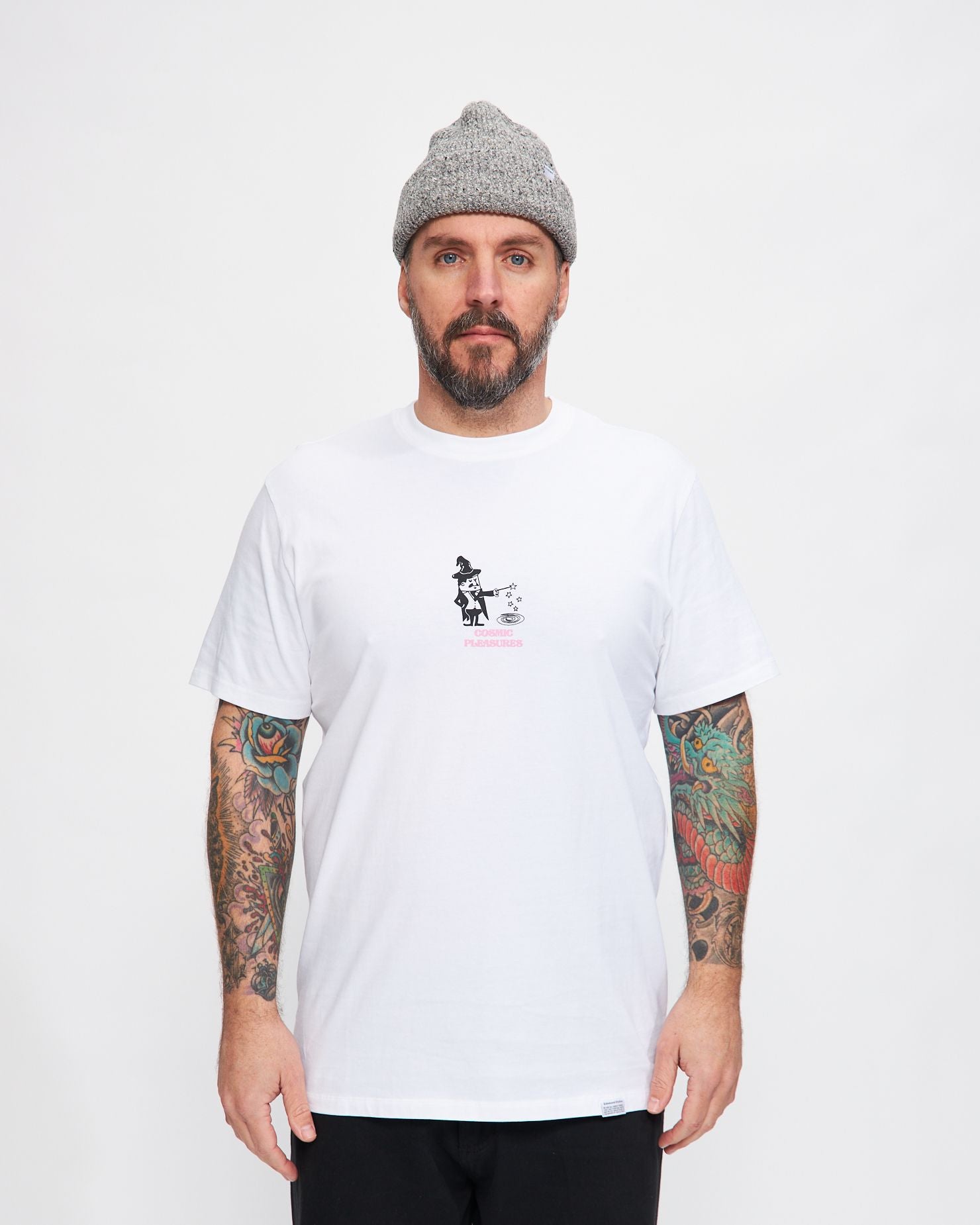 Cosmic Pleasures T-Shirt in Plain White