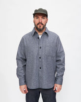 Basile Overshirt in Dark Navy